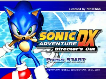 Sonic Adventure DX - Director's Cut screen shot title